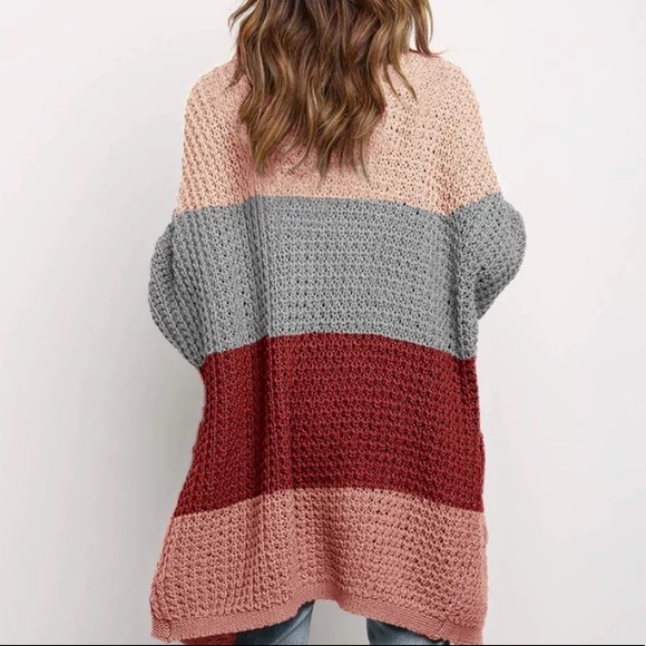 Color Block Patch Pocket Cardigan - Picture 2 of 2